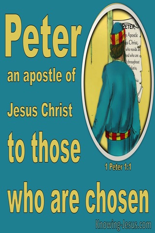 1 Peter 1:1 To Those Who Are Aliens And Chosen (yellow)